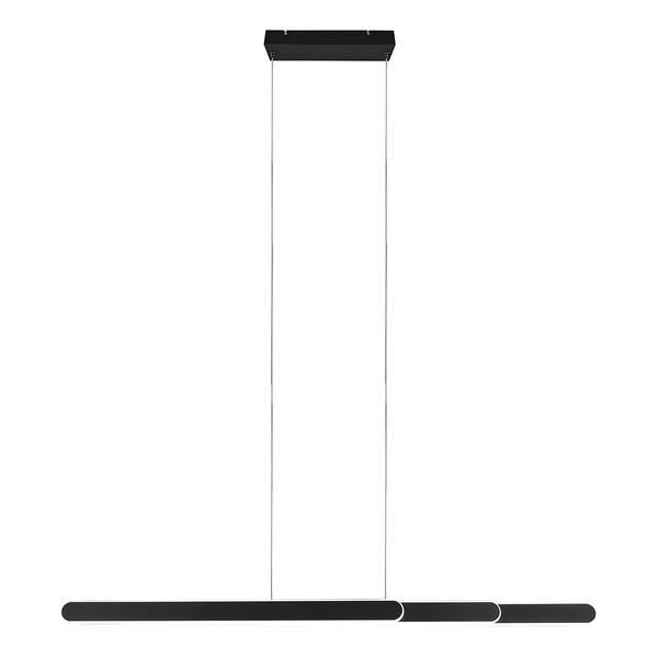 LED-Pendelleuchte Helios - Eisen - 1-flammig - Schwarz - Breite: 130 cm