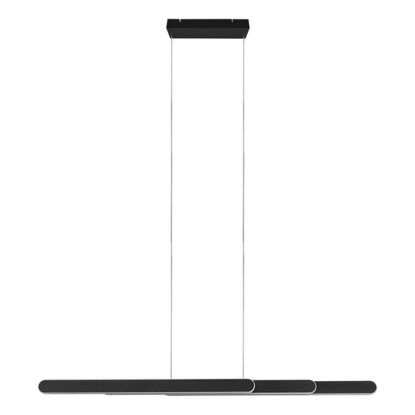 LED-Pendelleuchte Helios - Eisen - 1-flammig - Schwarz - Breite: 130 cm