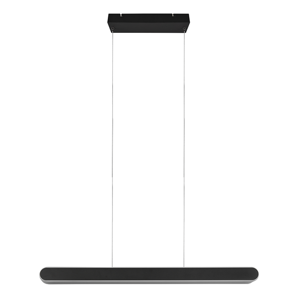 LED-Pendelleuchte Helios - Eisen - 1-flammig - Schwarz - Breite: 130 cm