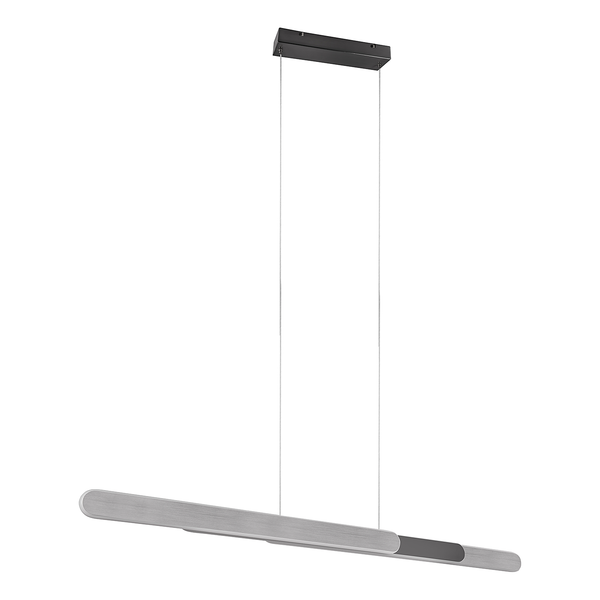 LED-Pendelleuchte Helios - Eisen - 1-flammig - Silber - Breite: 130 cm