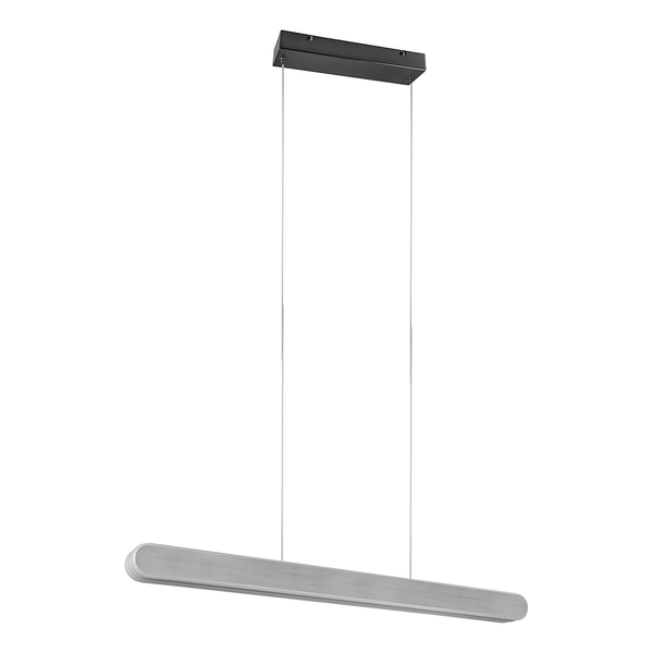 LED-Pendelleuchte Helios - Eisen - 1-flammig - Silber - Breite: 130 cm