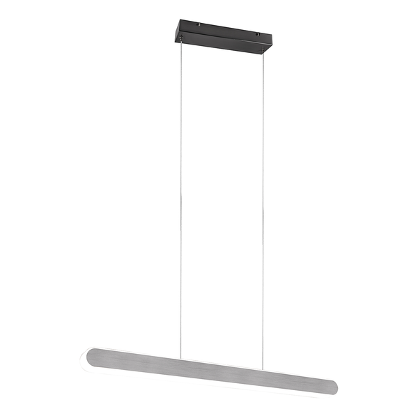 LED-Pendelleuchte Helios - Eisen - 1-flammig - Silber - Breite: 130 cm