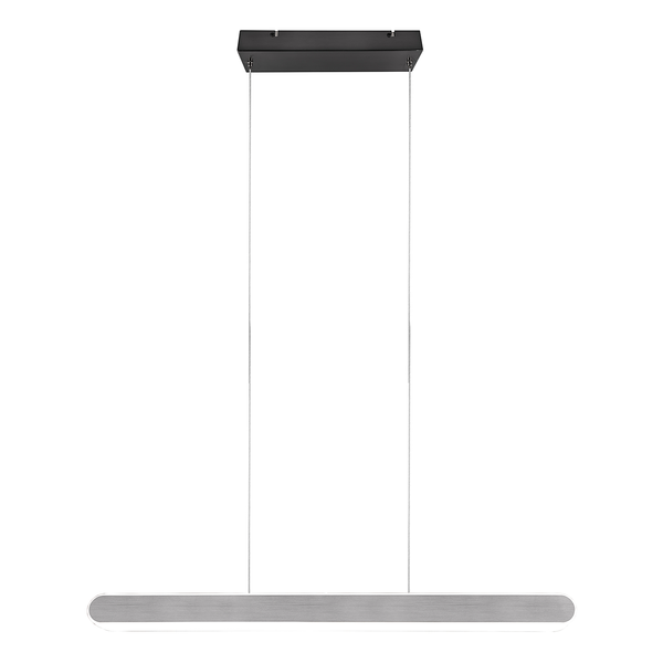 LED-Pendelleuchte Helios - Eisen - 1-flammig - Silber - Breite: 130 cm