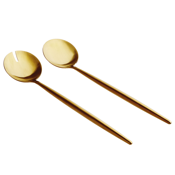 Salatbesteck-Set STILETTO 2-tlg. - Edelstahl - Gold