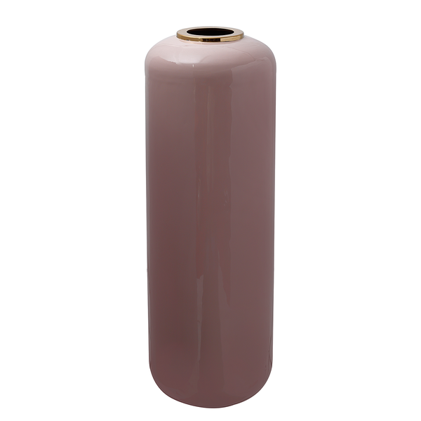 Bodenvase Art Deco Typ D - Eisen - Altrosa - Höhe: 91 cm