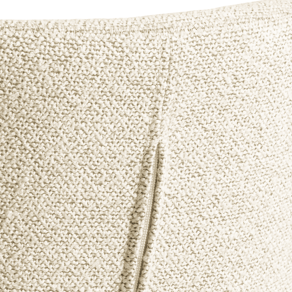Drehbarer Polsterstuhl LIVARAS 2er-Set - Bouclé Stoff Moena: Creme