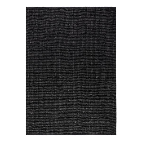 Kurzflorteppich Jaipur - Schwarz - 80 x 150 cm