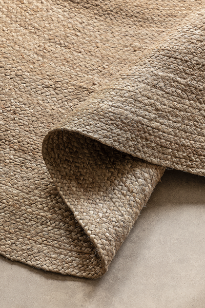 Juteteppich Rangpur - Jute - Grau / Braun - Durchmesser: 100 cm