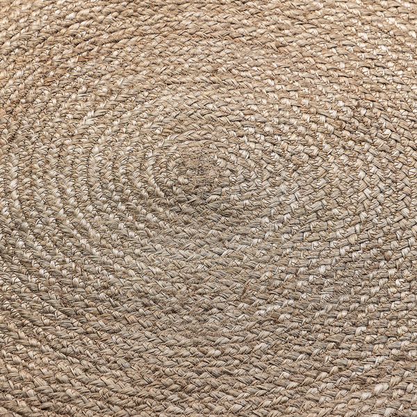 Juteteppich Rangpur - Jute - Grau / Braun - Durchmesser: 100 cm