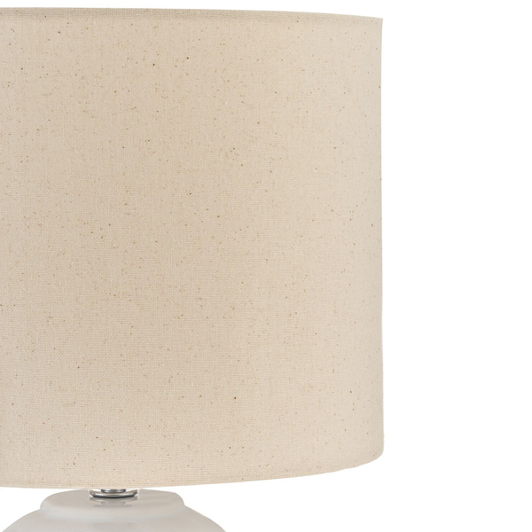 Tischleuchte Glowing Soul - Keramik - Beige / Gold - 1-flammig