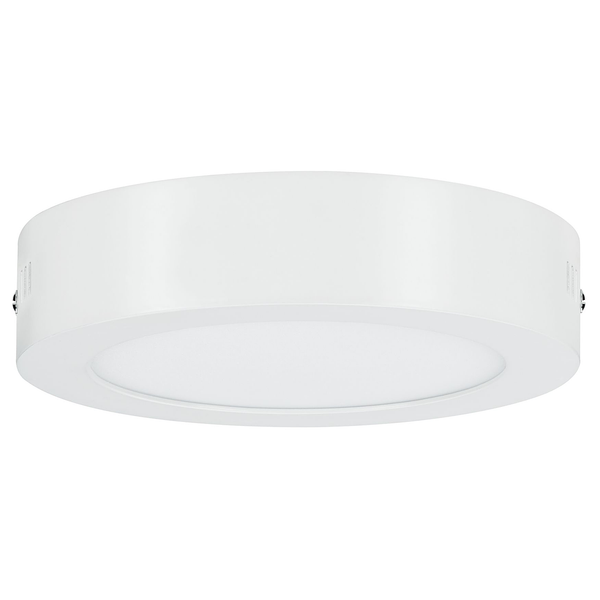 LED-Deckenleuchte Lunar Rund - Aluminium - 1-flammig - Weiß - Durchmesser: 17 cm