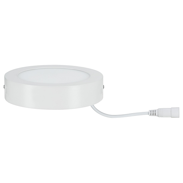 LED-Deckenleuchte Lunar Rund - Aluminium - 1-flammig - Weiß - Durchmesser: 17 cm