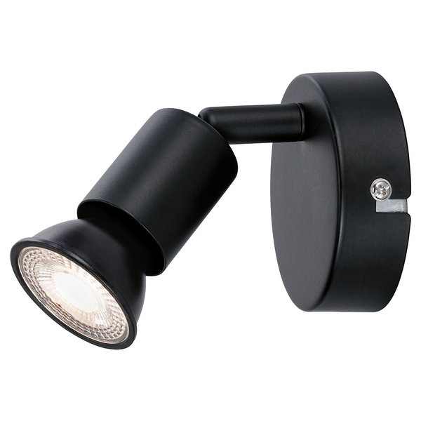Wandleuchte Spotlight Carolina - Metall - 1-flammig - Schwarz