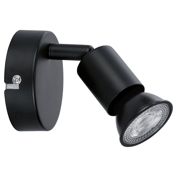 Wandleuchte Spotlight Carolina - Metall - 1-flammig - Schwarz