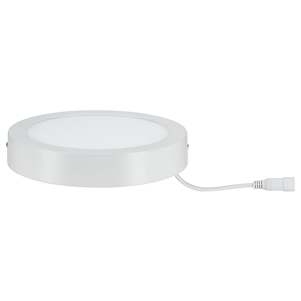 LED-Deckenleuchte Lunar Rund - Aluminium - 1-flammig - Weiß - Durchmesser: 23 cm