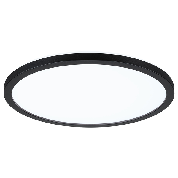 LED-Deckenleuchte Atria Shine Rund - Kunststoff - 1-flammig - Schwarz - Durchmesser: 29 cm - Universalweiß