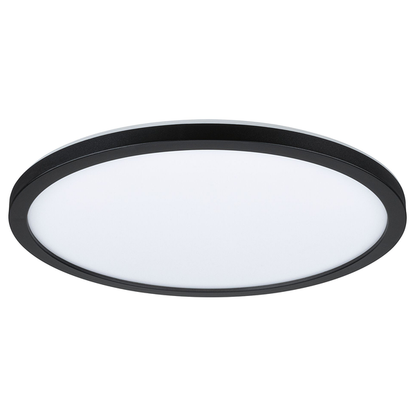 LED-Deckenleuchte Atria Shine Rund - Kunststoff - 1-flammig - Schwarz - Durchmesser: 29 cm - Universalweiß