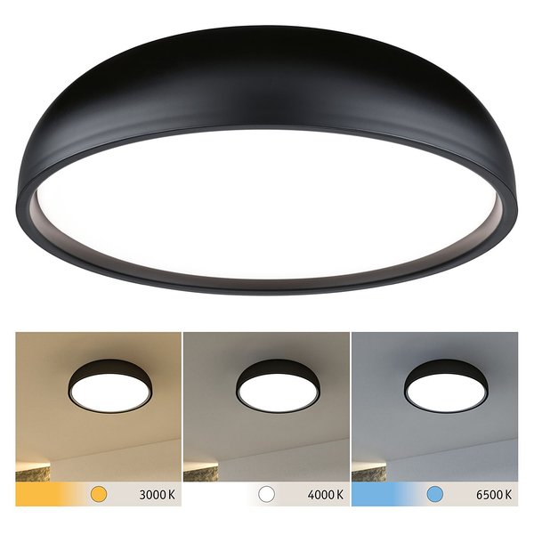 Deckenleuchte Oka - Acrylglas - 1-flammig - Schwarz