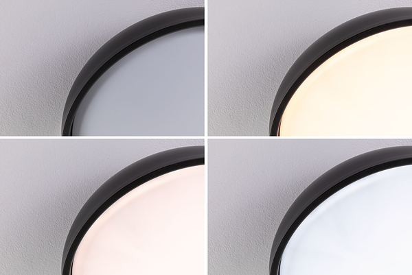 Deckenleuchte Oka - Acrylglas - 1-flammig - Schwarz