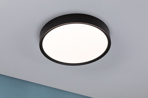 Deckenleuchte Tega - Acrylglas - 1-flammig - Schwarz