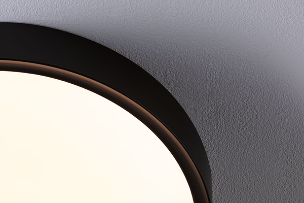 Deckenleuchte Tega - Acrylglas - 1-flammig - Schwarz