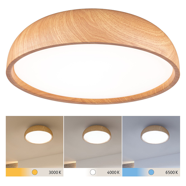 Deckenleuchte Oka - Acrylglas - 1-flammig - Hellbraun