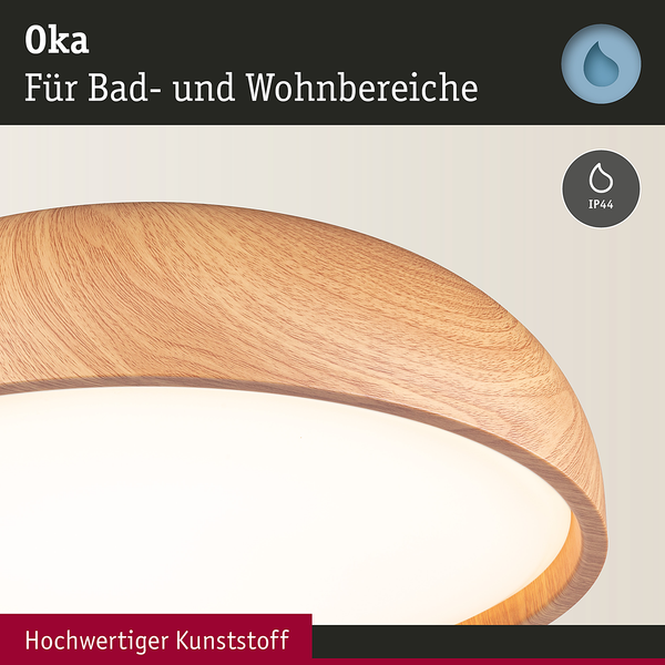 Deckenleuchte Oka - Acrylglas - 1-flammig - Hellbraun