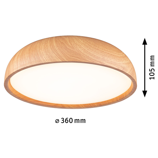 Deckenleuchte Oka - Acrylglas - 1-flammig - Hellbraun