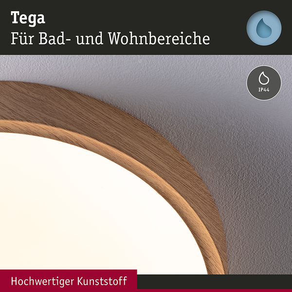 Deckenleuchte Tega - Acrylglas - 1-flammig - Hellbraun