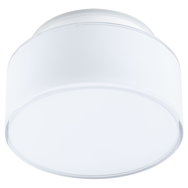 Deckenleuchte Maro Rund - Acrylglas - Weiß - 1-flammig