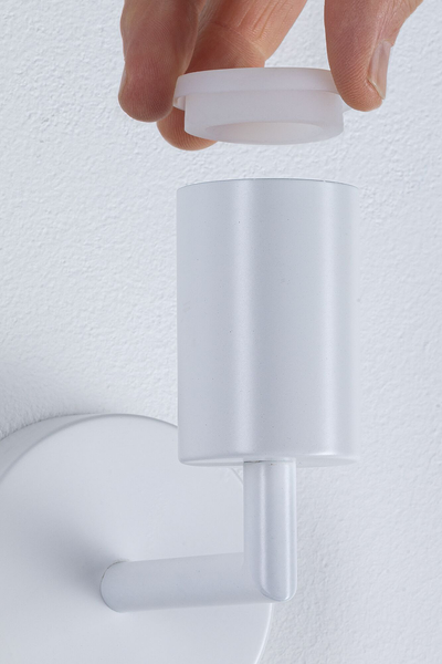Wandleuchte Ravi - Aluminium -1-flammig - Weiß