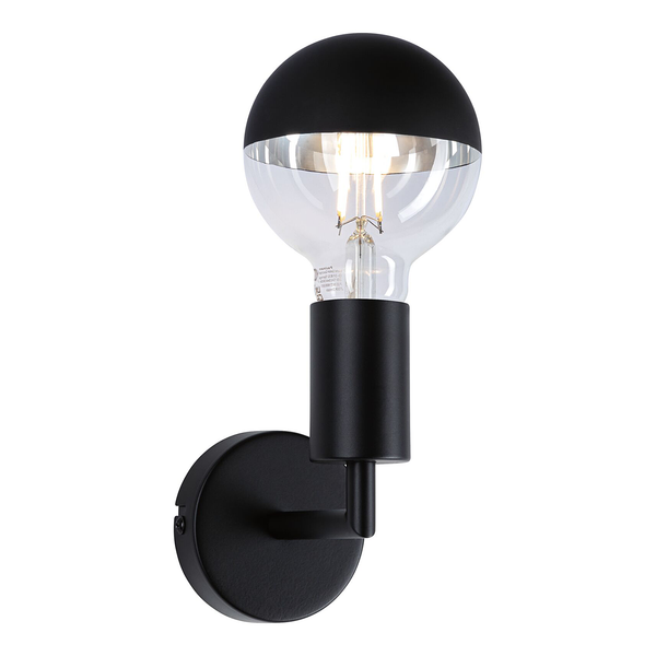 Wandleuchte Ravi - Aluminium -1-flammig - Schwarz