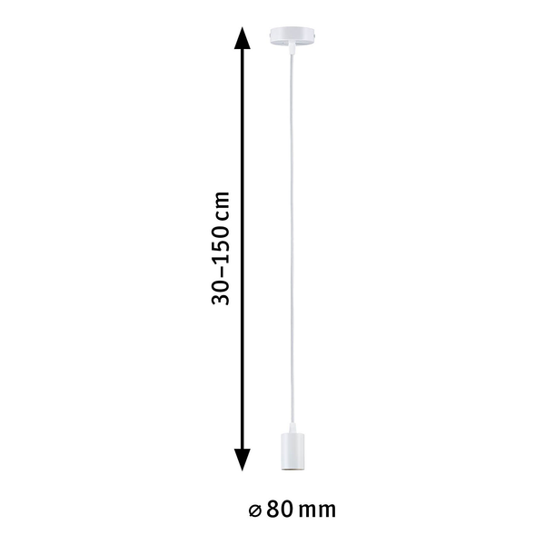 Pendelleuchte Ravi - Aluminium -1-flammig - Weiß