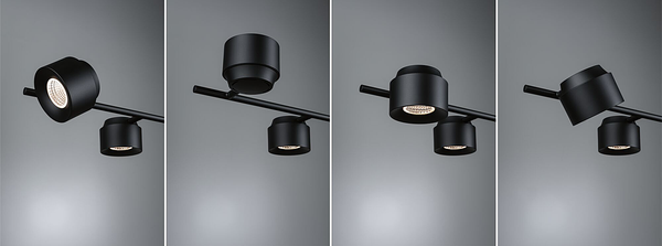 Pendelleuchte Puric Pane Wire ZB - Aluminium - Schwarz - 6-flammig