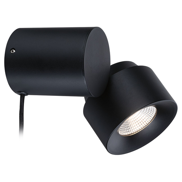 Wandleuchte Puric Pane ZB - Aluminium - Schwarz - 1-flammig