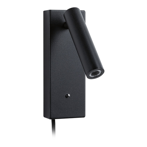 Wandleuchte Hulda - Aluminium - 1-flammig - Schwarz