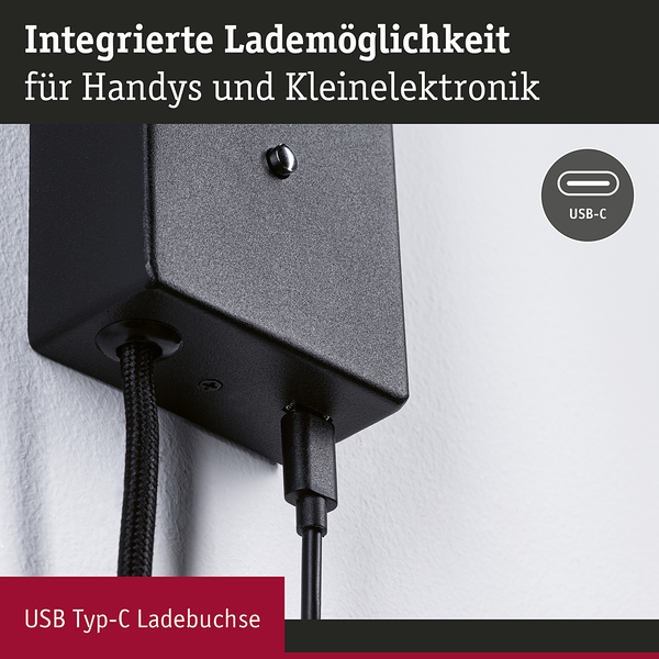 Wandleuchte Hulda - Aluminium - 1-flammig - Schwarz