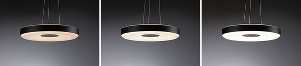 Pendelleuchte Puric Pane Wire ZB Rund - Aluminium - Schwarz - 1-flammig