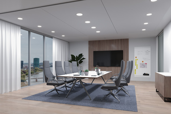 Deckenleuchte Veluna Rund - Aluminium - Weiß - 1-flammig - Durchmesser: 20 cm