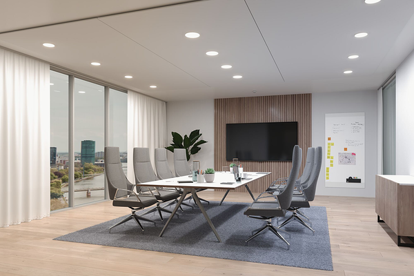 Deckenleuchte Veluna Rund - Aluminium - Weiß - 1-flammig - Durchmesser: 20 cm