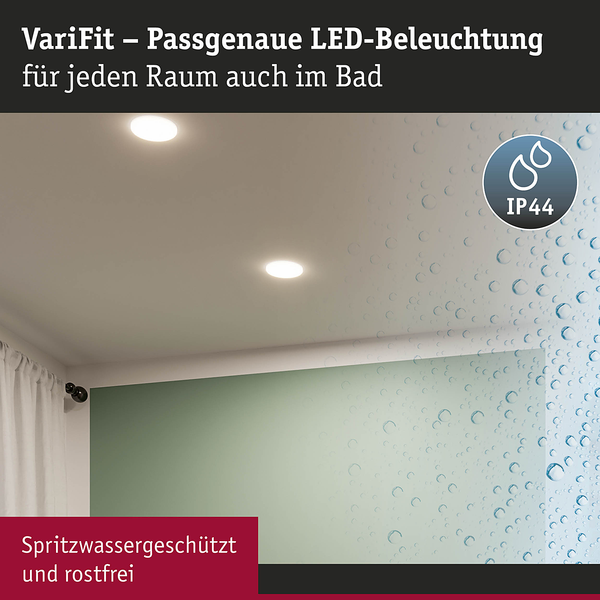 Deckenleuchte Veluna Rund - Aluminium - Weiß - 1-flammig - Durchmesser: 20 cm