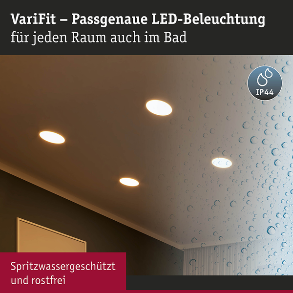 Deckenleuchte Areo 3-Step-Dim Rund - Kunststoff - 1-flammig - Weiß - Durchmesser: 18 cm - Warmweiß - Universalweiß