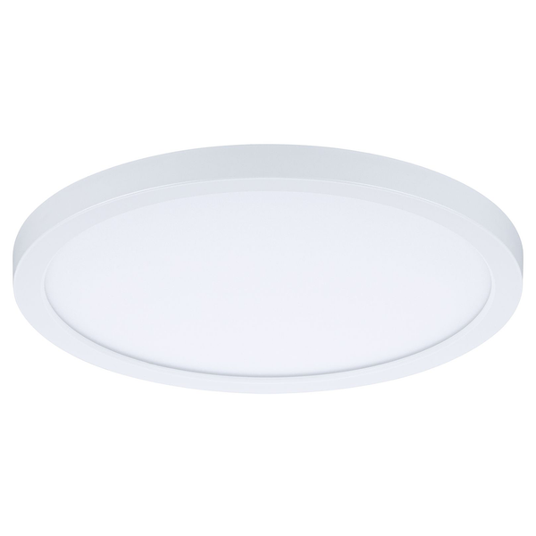 Deckenleuchte Areo Rund - Kunststoff - 1-flammig - Weiß - Durchmesser: 18 cm - Warmweiß