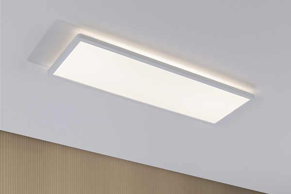 LED-Deckenleuchte Atria Shine Panel - Aluminium - Weiß - 1-flammig - Universalweiß
