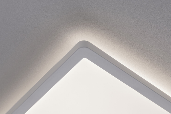LED-Deckenleuchte Atria Shine Panel - Aluminium - Weiß - 1-flammig - Universalweiß