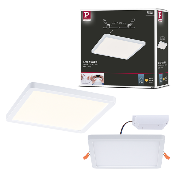 Deckenleuchte Areo - Kunststoff - Weiß - 1-flammig - 18 x 2.6 cm - Warmweiß