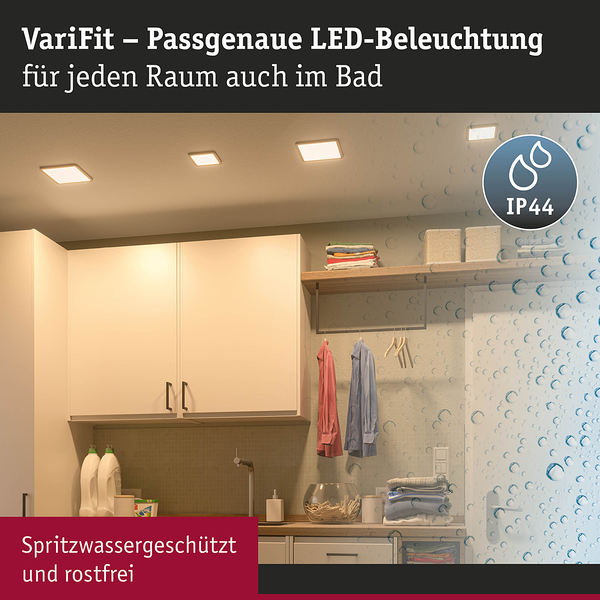 Deckenleuchte Areo - Kunststoff - Weiß - 1-flammig - 18 x 2.6 cm - Warmweiß