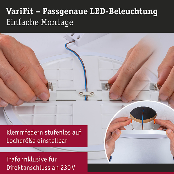 Deckenleuchte Areo - Kunststoff - Weiß - 1-flammig - 18 x 2.6 cm - Warmweiß