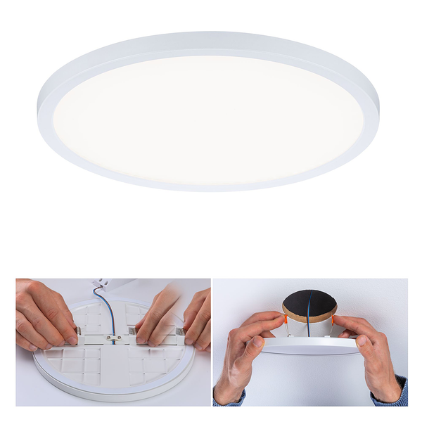 Deckenleuchte Areo 3-Step-Dim Rund - Kunststoff - 1-flammig - Weiß - Durchmesser: 23 cm - Universalweiß