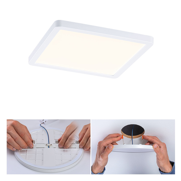 Deckenleuchte Areo 3-Step-Dim - Kunststoff - Weiß - 1-flammig - 18 x 2.6 cm - Warmweiß